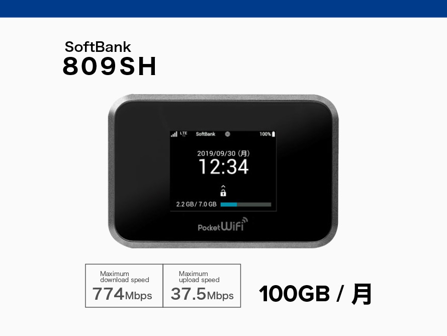 SoftBank 809SH 100GB